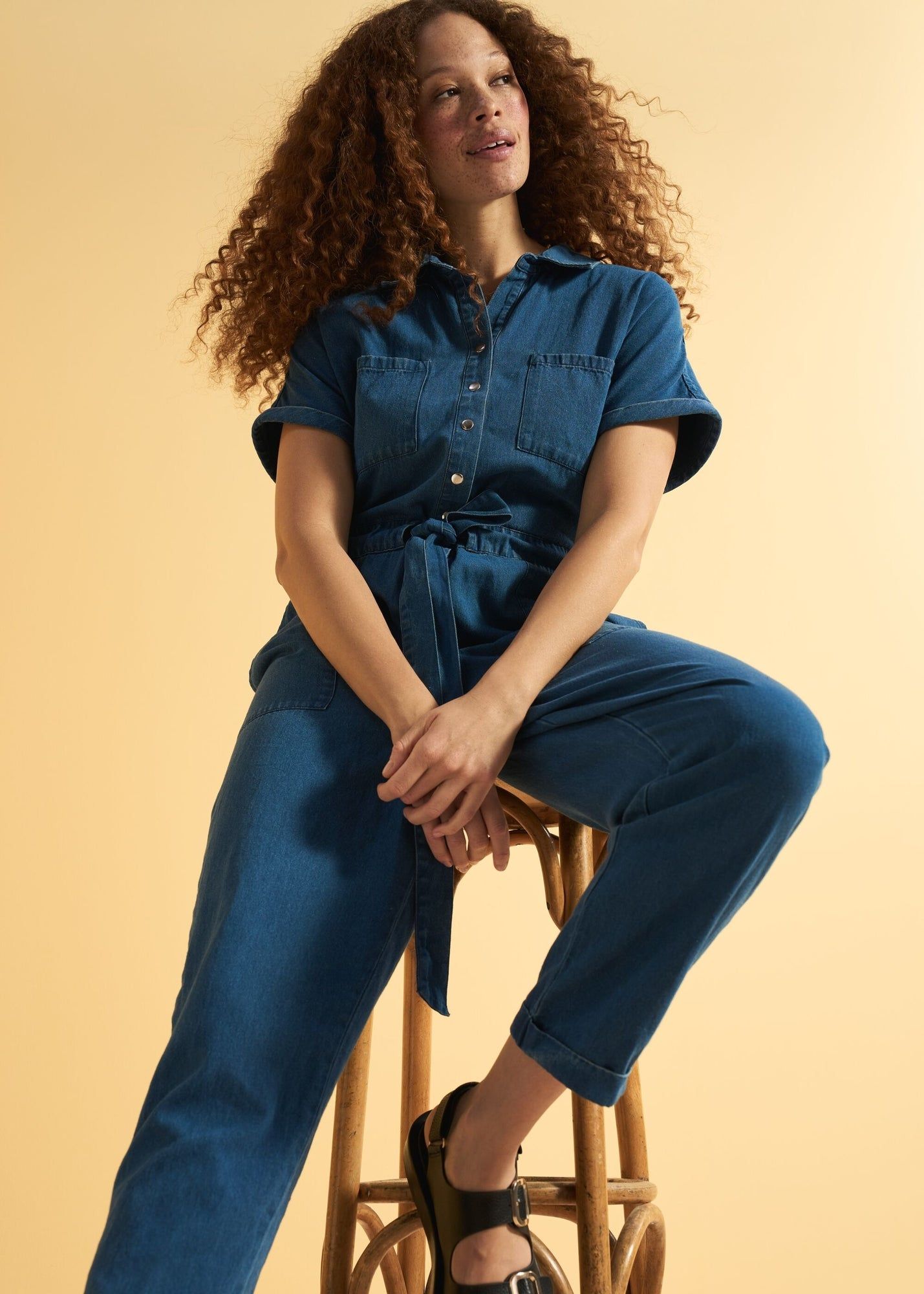 denim boiler suit